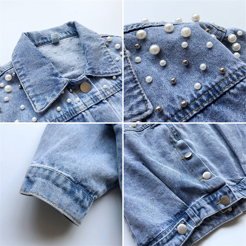 Girls' Denim Jacket Children's Fashion Trendy